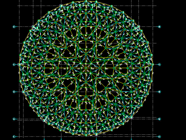 恩施明光正元广场圆形网架
